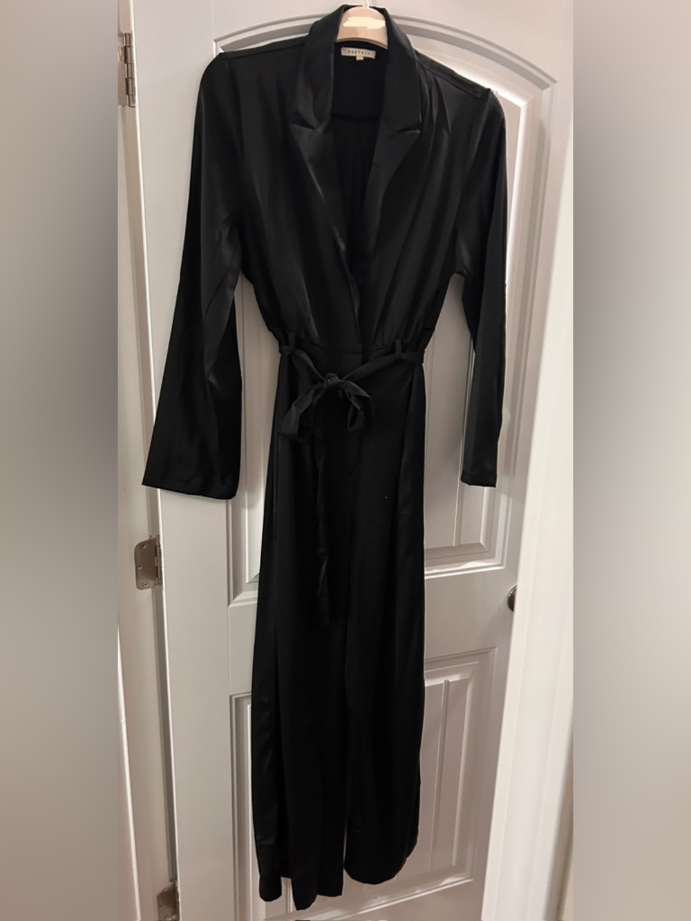 Black Satin Jumpsuit